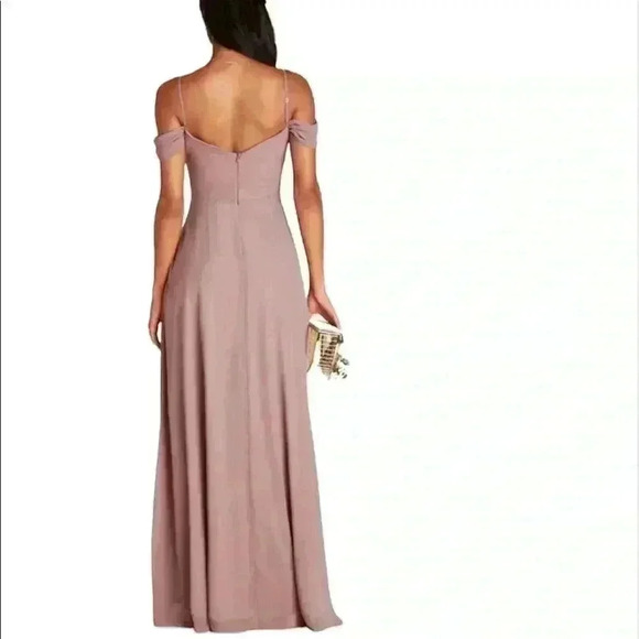 NWT Dark Mauve Convertible Bridesmaid Dress with removable sleeves - Picture 3 of 5